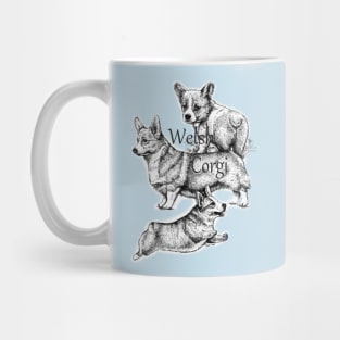 3 Corgi's Mug